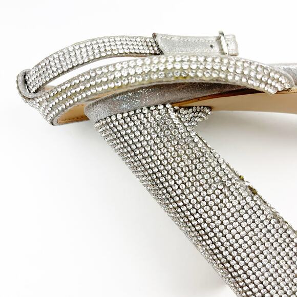 Steve Madden Silver Glitter Heels - Picture 11 of 11